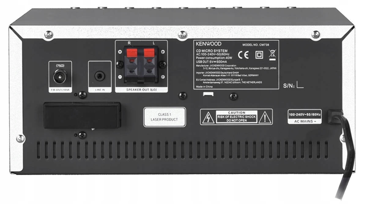 Mikrowieża KENWOOD M-9000S-S Stan opakowania oryginalne