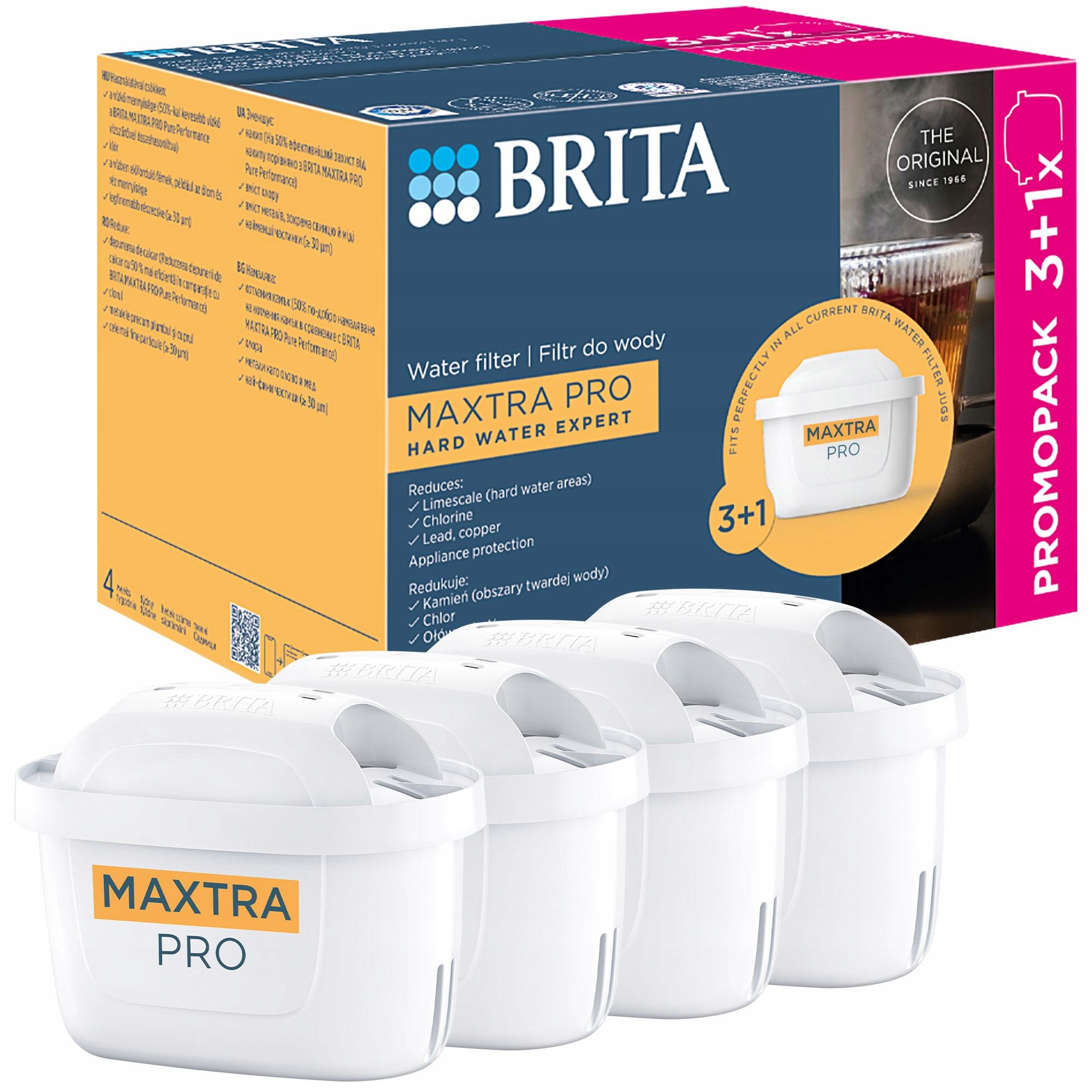 Filtr Brita Maxtra Pro Hard Water Expert do dzbanek filtrujący Brita 4x