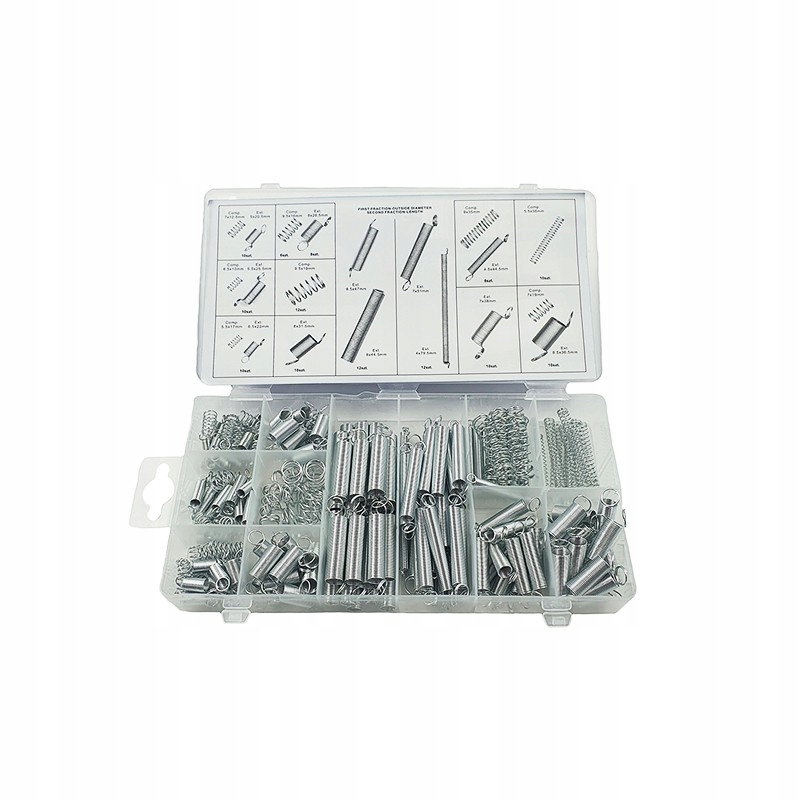 

Sprężyna Sprężynki Zestaw Sprężynek 200 Szt. MIX