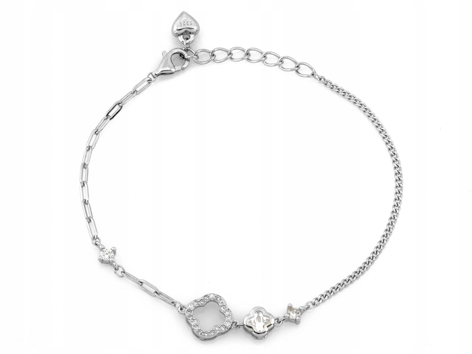 Stříbrný náramek 925, módní vzor pro ni