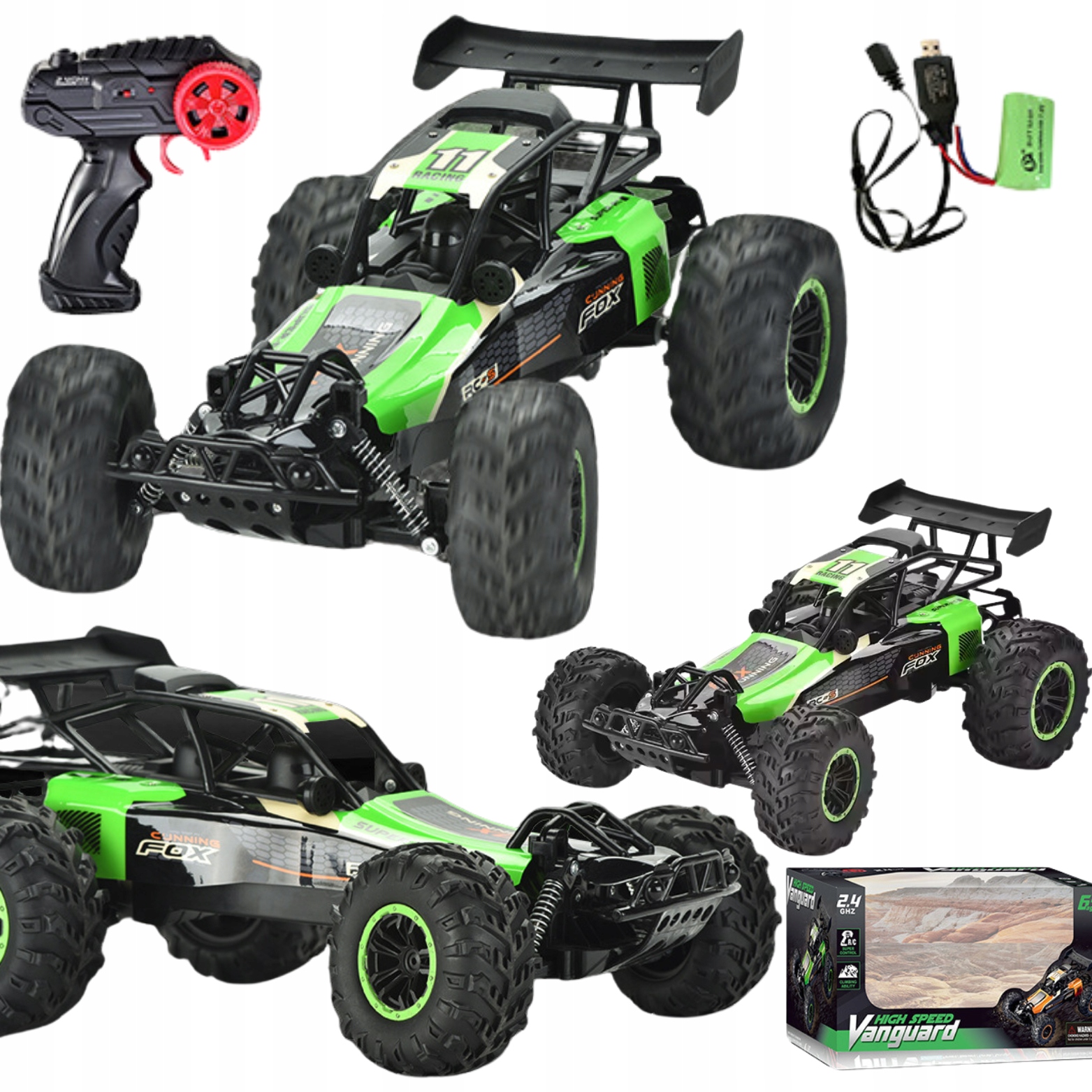Wyścigówka Auto Samochód Rc Zdalnie Sterowane Pilotem Akumulator Usb