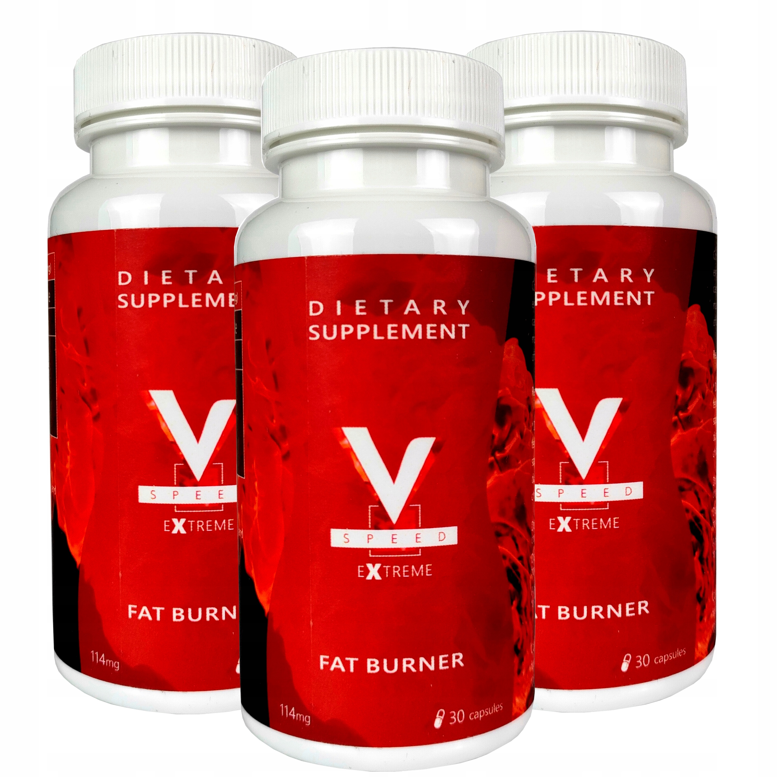 3x Fat Burner Spalovač Tuků Silné Tablety 90 kapslí 90 dní hubnutí!