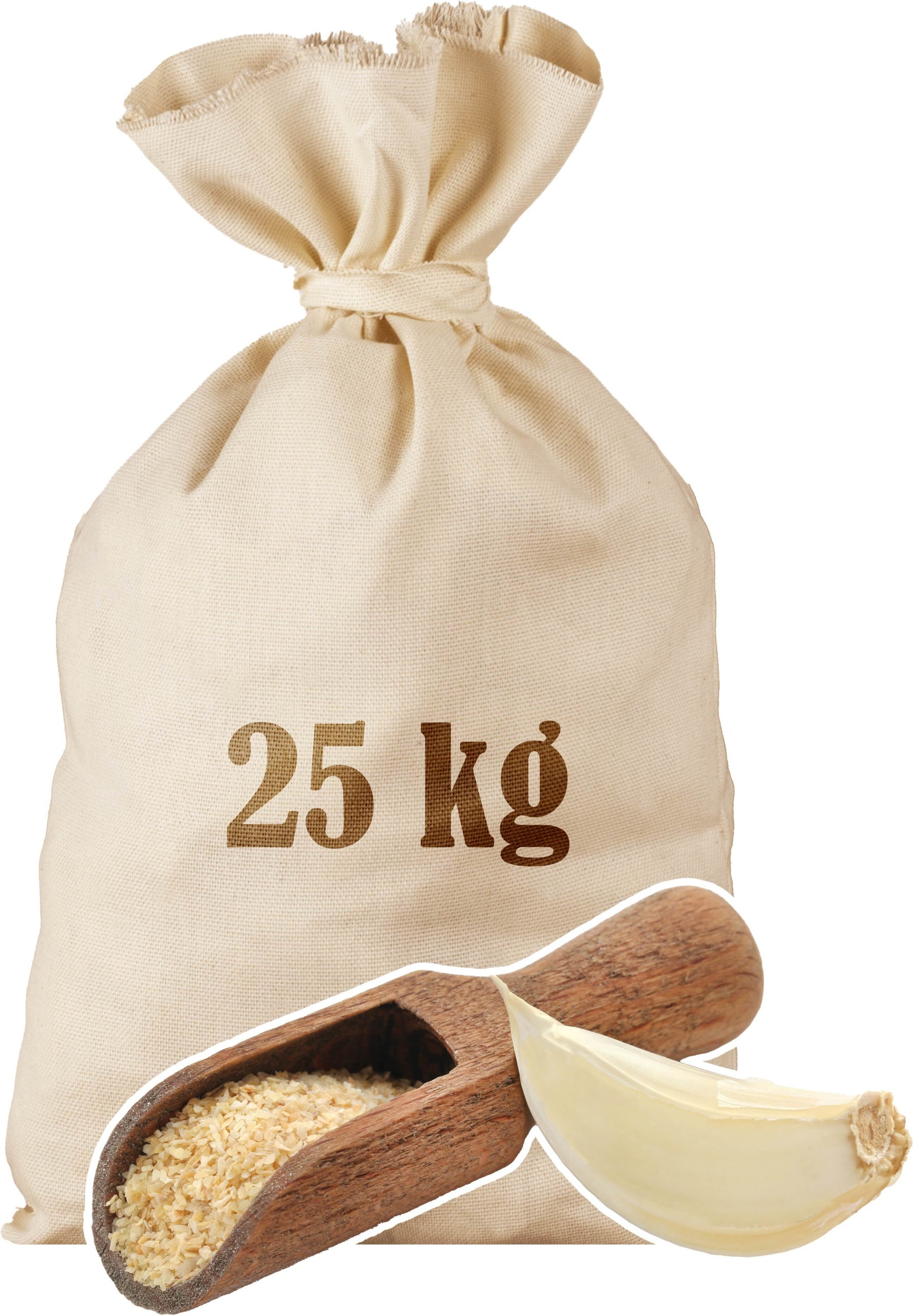 Levně Koření Česnek Sušený granulovaný aromatický 25kg Sáček