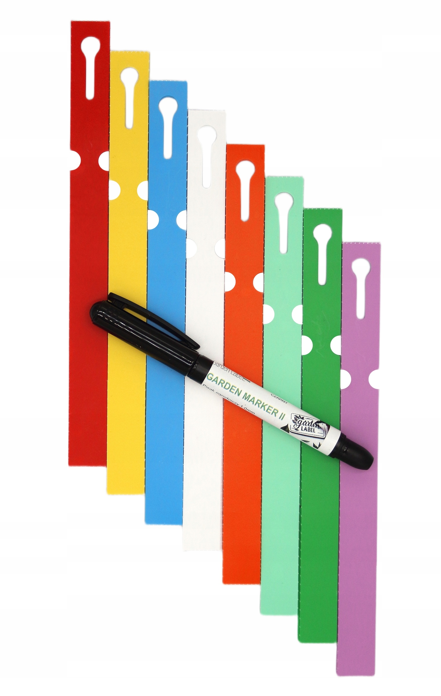 Marker ll+ Etikety 8 barev smyčkové pro popis rostlin 250x17 mm (17x250) 800