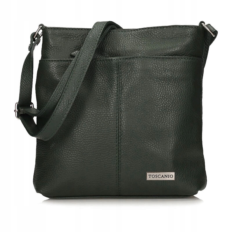 Taška kabelka přes rameno s vnější kapsou Toscanio 1628 zelená