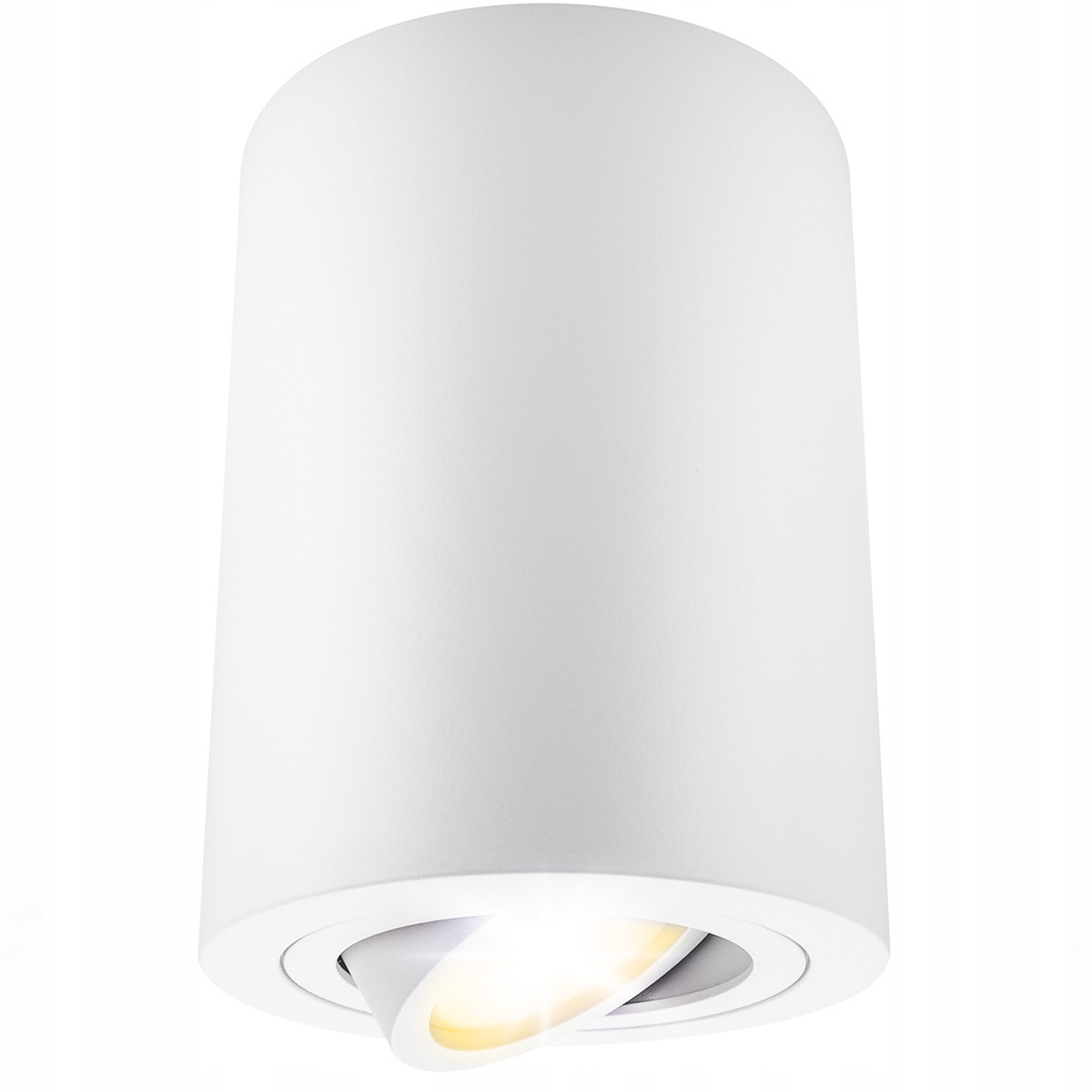 Oprawa Natynkowa Halogenowa SPOT Tuba LED GU10 DUŻA biała RUCHOMA