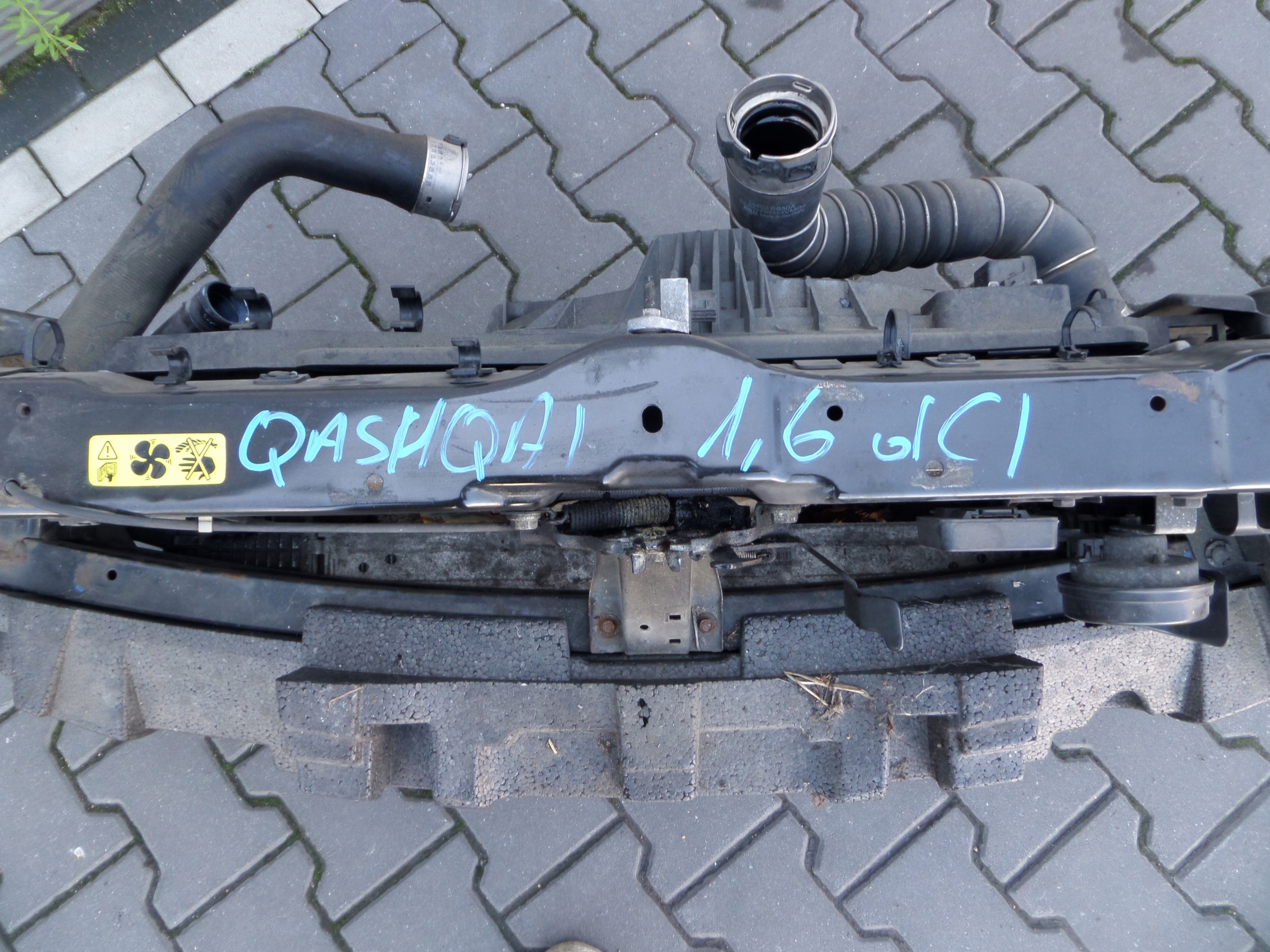 radiator KPL. support panel for radiators Nissan Qashqai J10 1.6