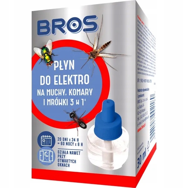 

Płyn na muchy, komary i mrówki do kontaktu Bros