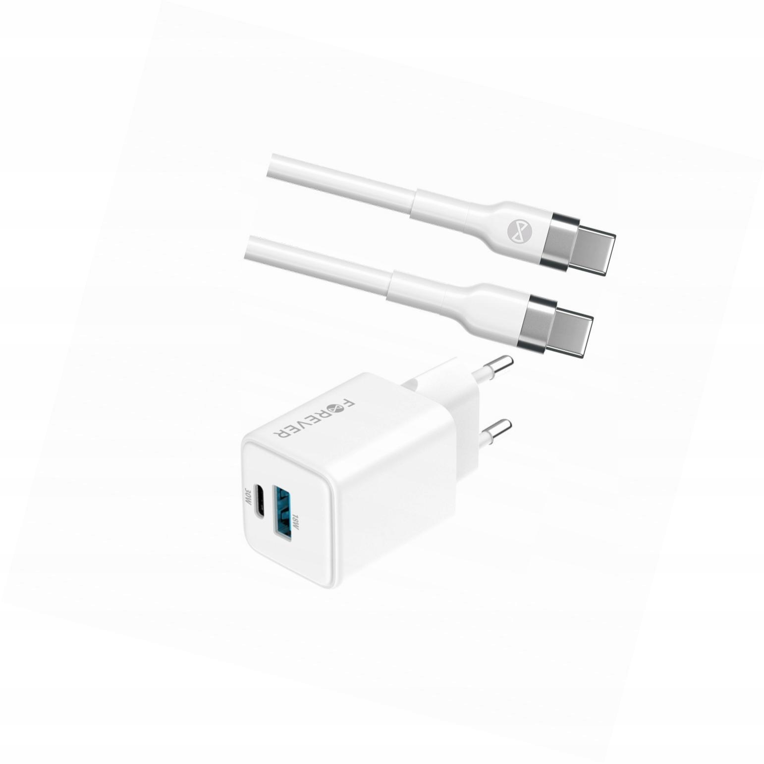 Szybka ładowarka GaN 30W Usb i Usb-c z kablem do Motorola Moto G84 5G