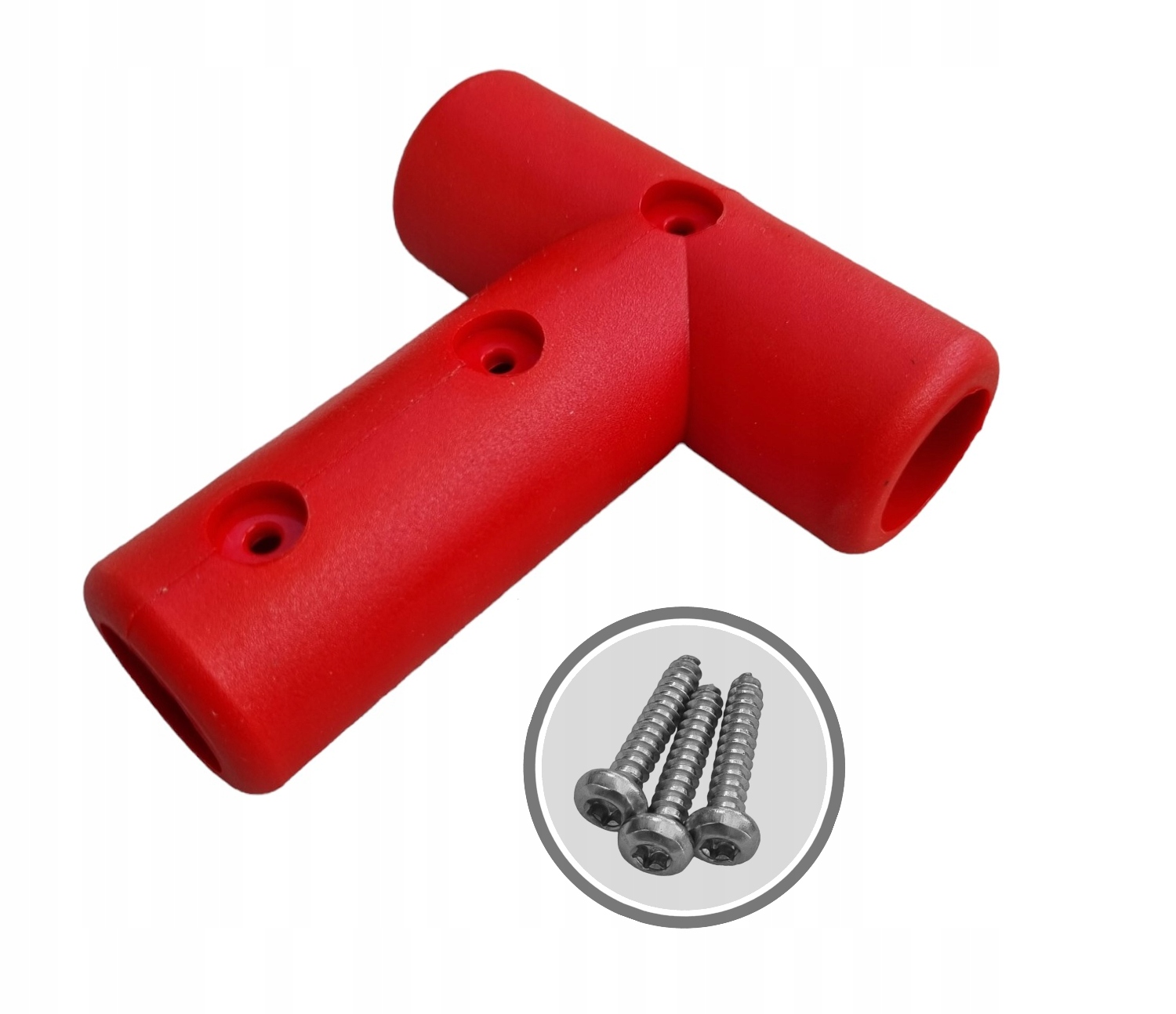 SUN - ŁĄCZNIK JEDNOCZĘŚCIOWY T - CZERWONY LINA 16