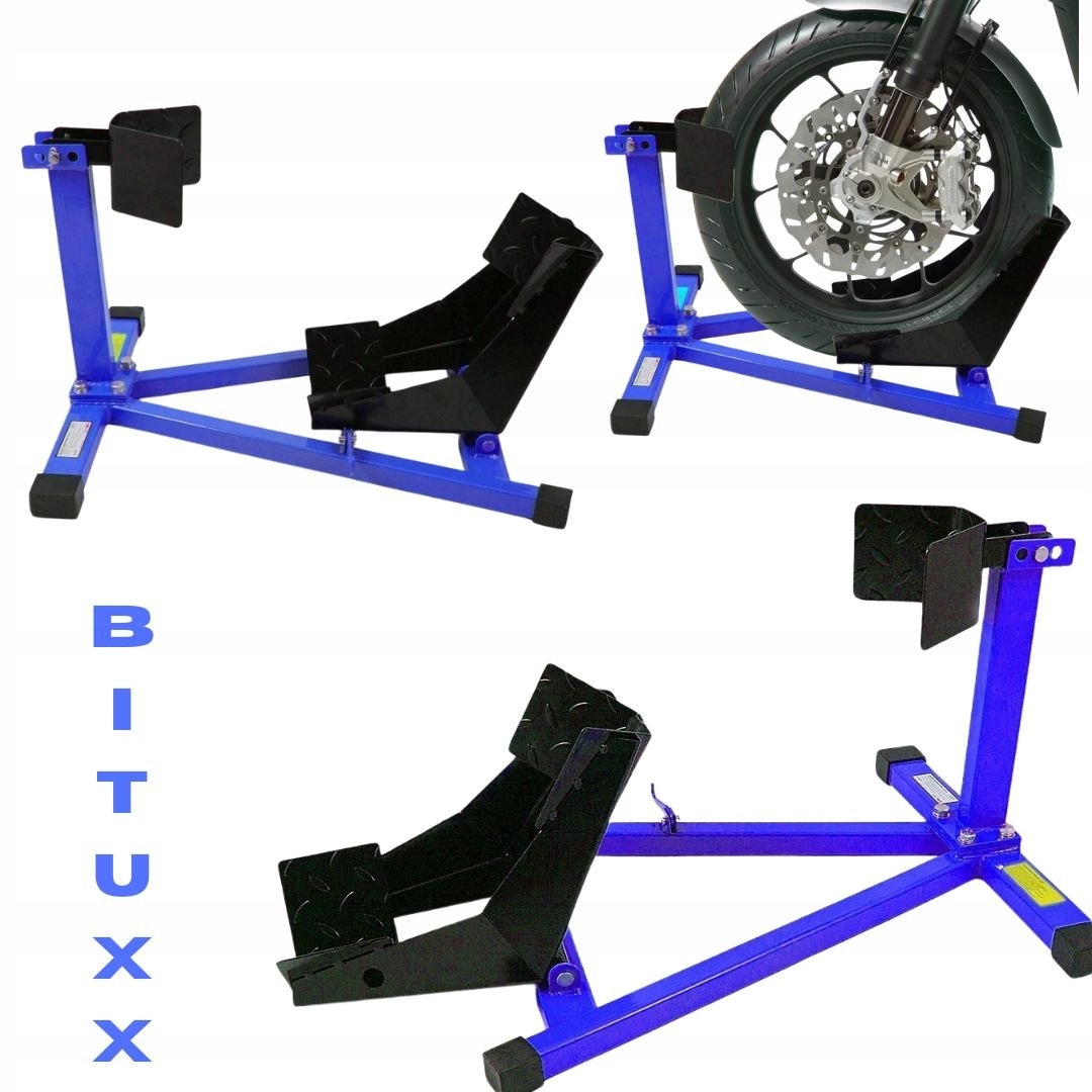 Stojan na motocykl pro přední kolo 17–21″ – stabilní dílenský držák