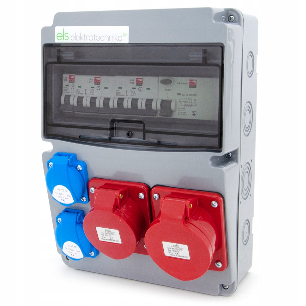 

Rozdzielnica Budowlana Zabezpieczona 32 16 5P 230V