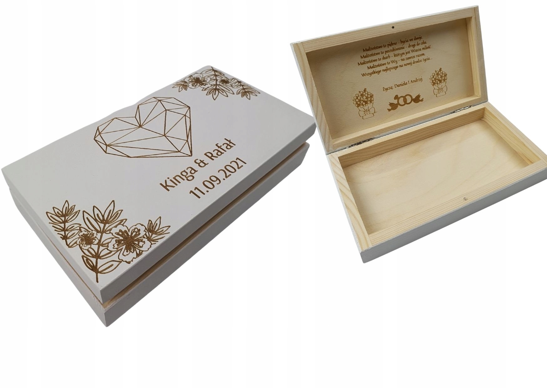 

Pudełko Na Pieniądze prezent pamiątka grawer ślub