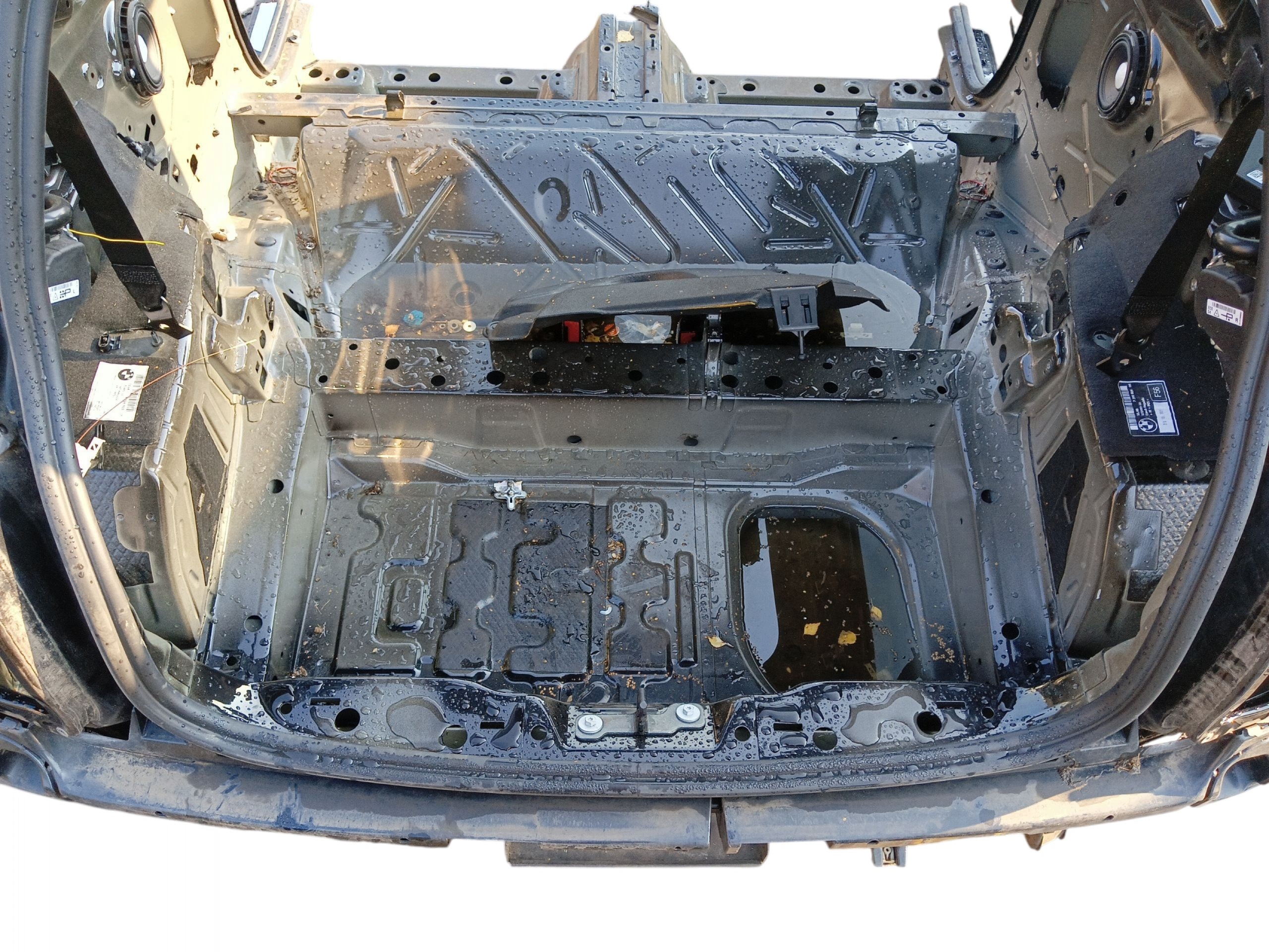 rear panel sump MINI COOPER F56 SE 2019-2024 MIDNIGHT BLACK METALLIC (A94)