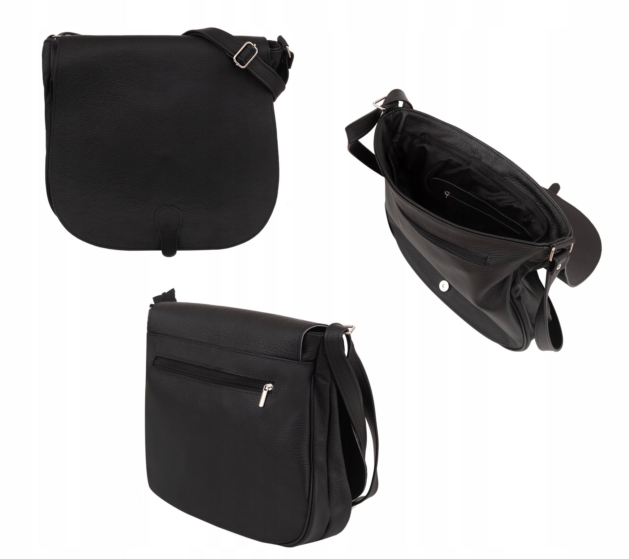 TOREBKA ZE SKÓRY LISTONOSZKA SKÓRZANA TORBA SKÓRA NATURALNA A4 Płeć kobieta