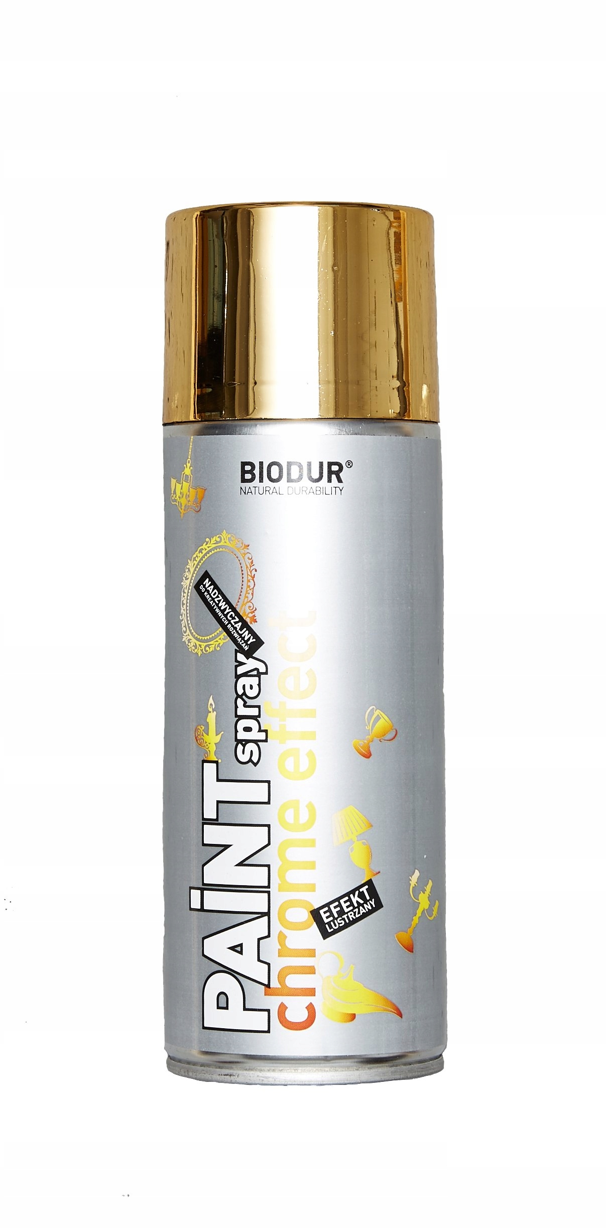 

Biodur Spray Farba Chrom Złoty Połysk 400ml