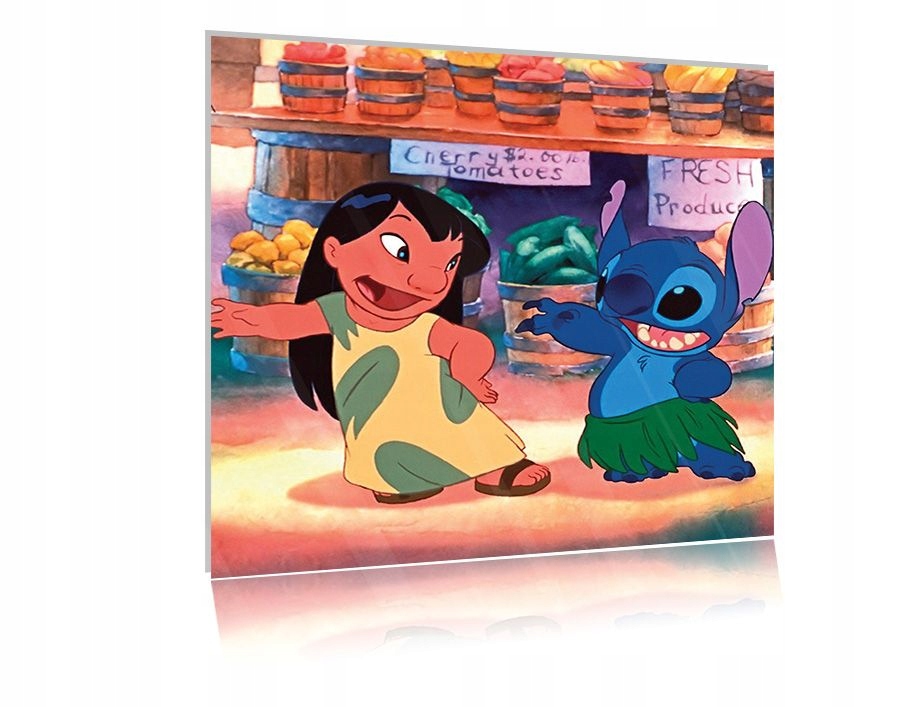 

Obraz szklany na szkle Lilo & Stich 04 30x30