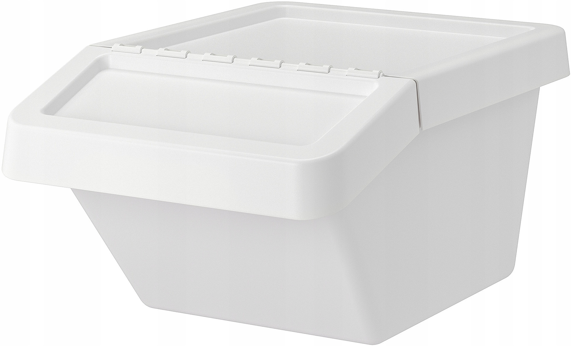 Kosz Do Segregacji Odpadów z pokrywką 37L Ikea Sortera Biały