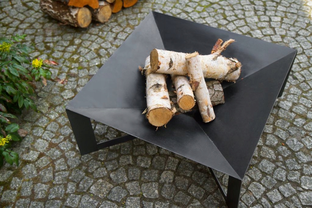 PALENISKO OGRODOWE CUBA 70X70CM OGNISKO DO GRILLA - WIELKA WYPRZEDAŻ Wysokość produktu 30 cm