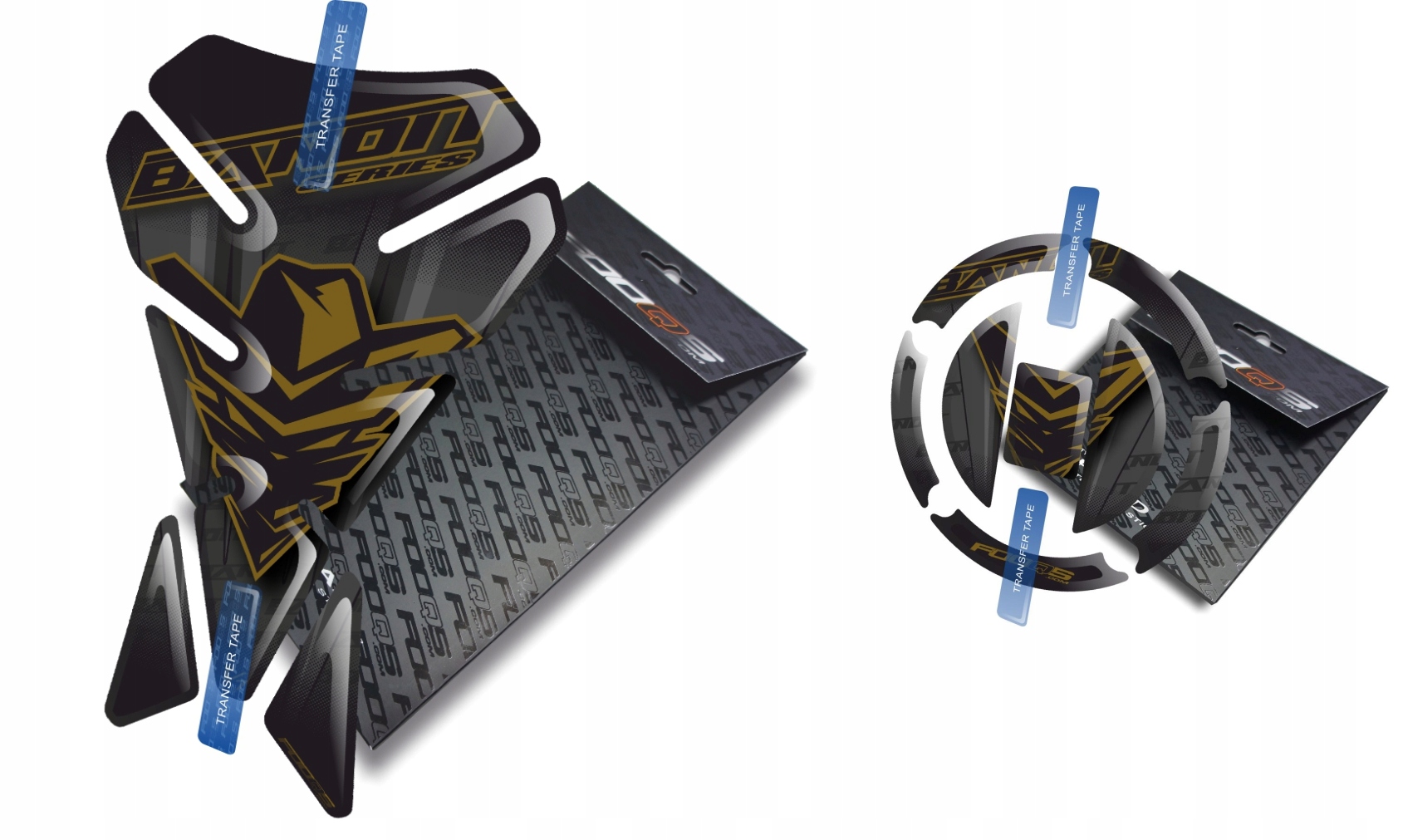 Tank-pad Cap-pad V1 od firmy Fooqs pro Suzuki Gsf 600 650 Bandit Černý Zlatý