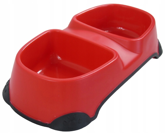 

Podwójna Miska dla psa kota plastikowa 2 X 300ml