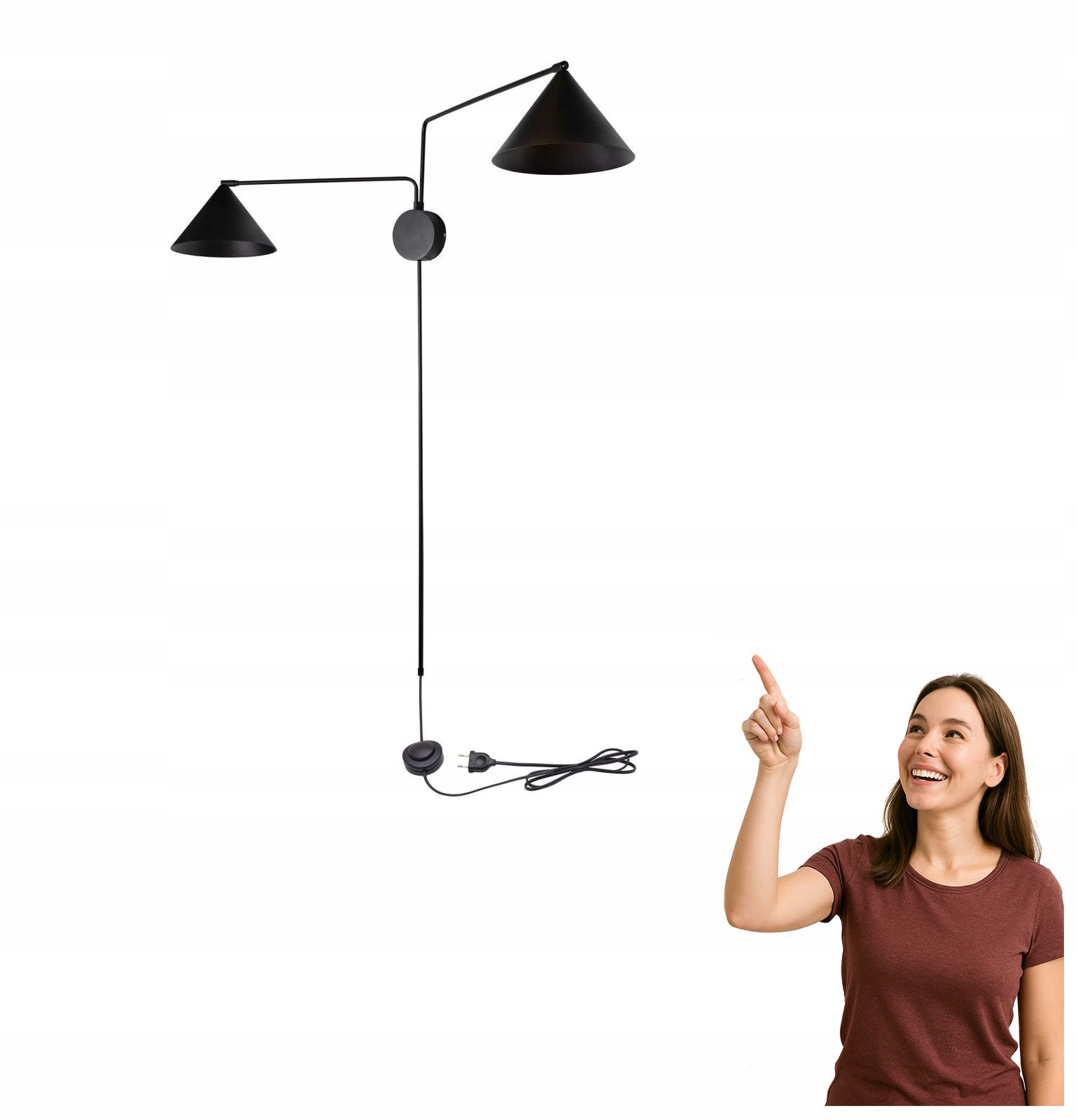Nástěnné svítidlo na výložníku s vypínačem Magic 2 40928 Sigma Lighting