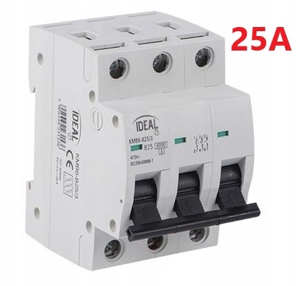 Wyłącznik Nadprądowy KMB6 C25A Ideal