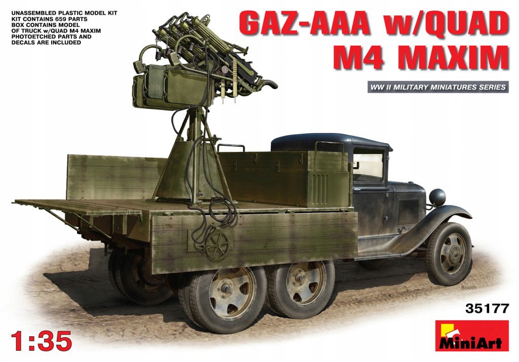 Gaz-aaa W/quad M4 Maxim 1:35 MiniArt 35177