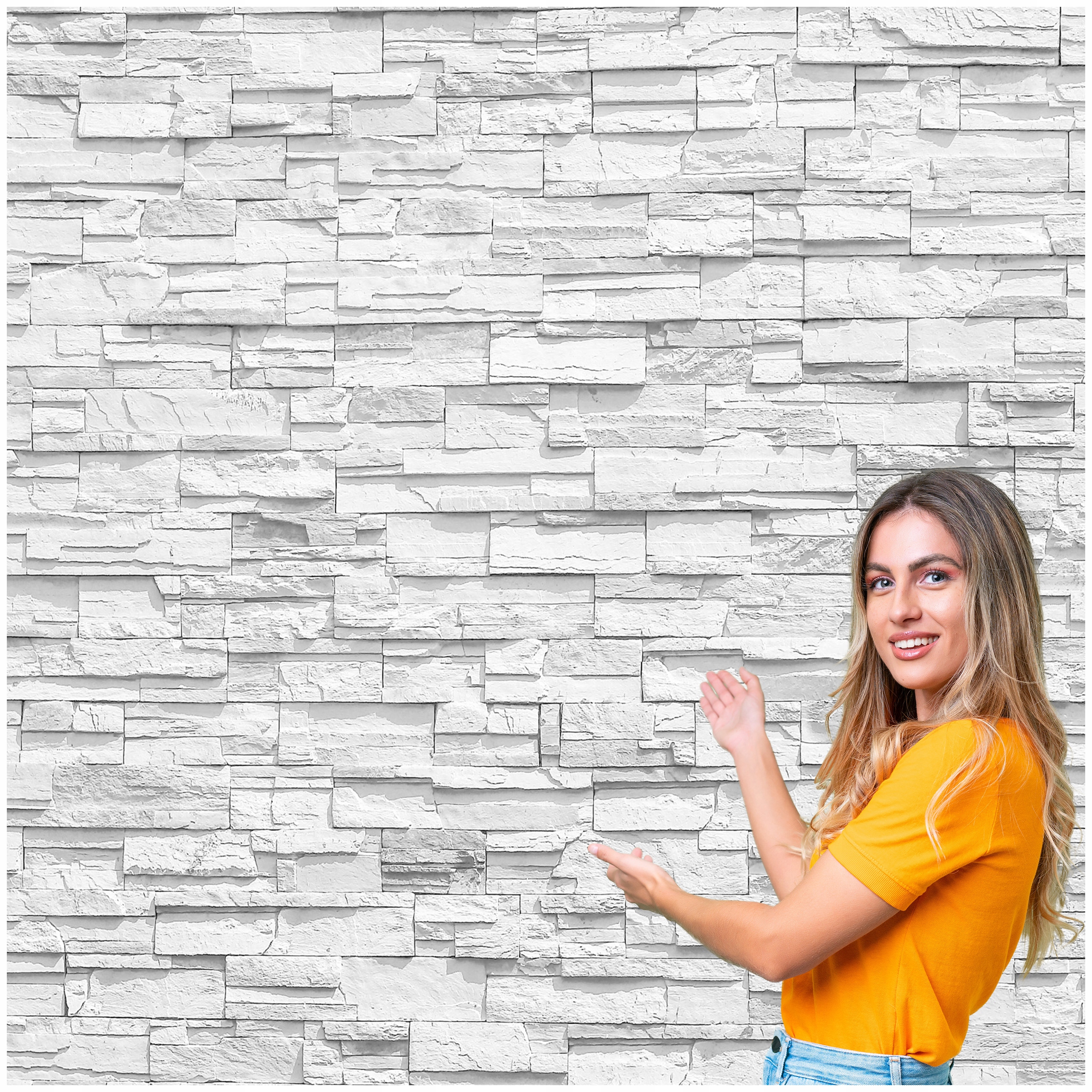Fototapeta 3D Pozadí Textura Stěna Kostka Kámen 392x260 TLA55W