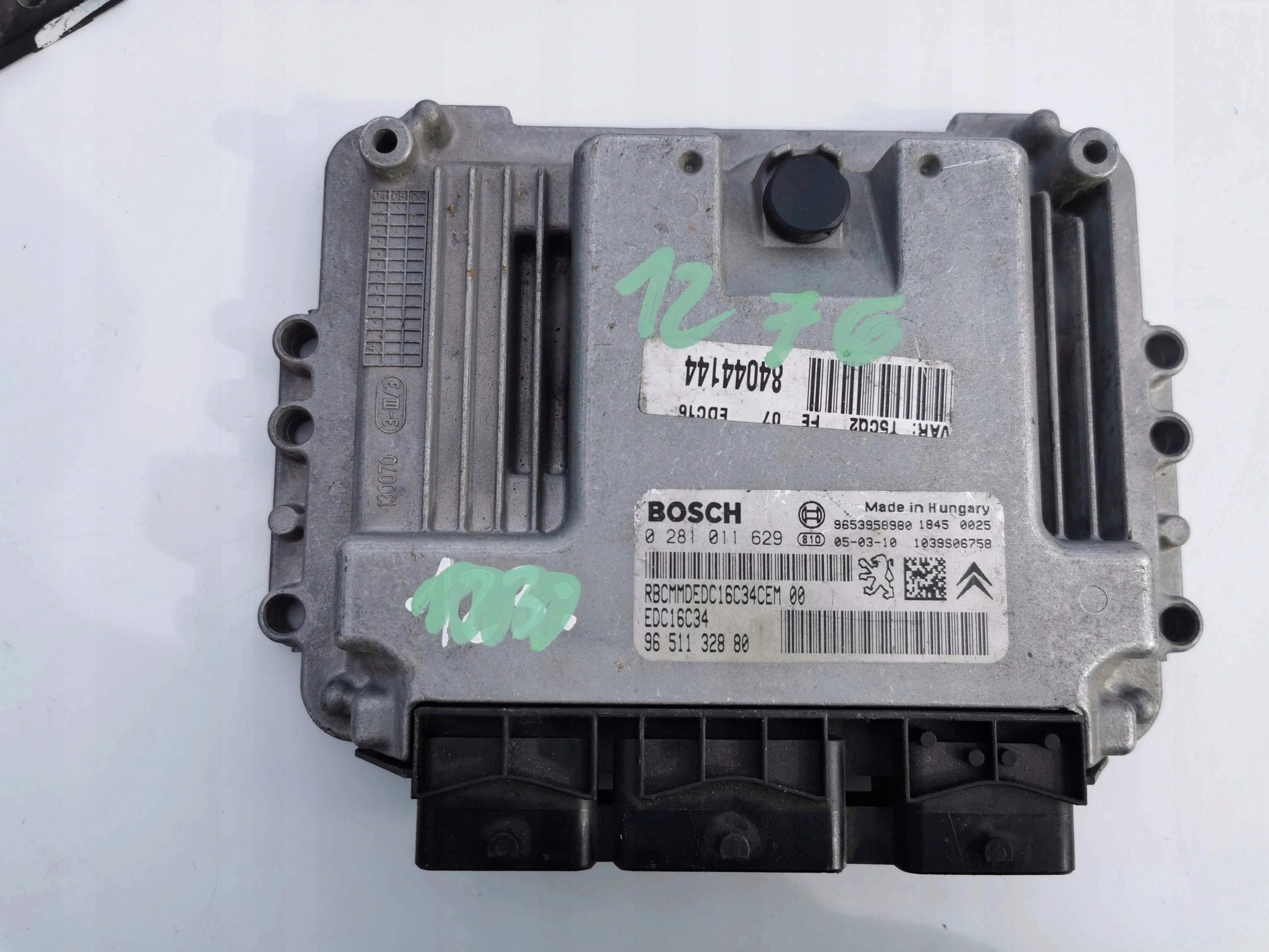 PEUGEOT 307 1.6D 0281011629 9653958980 computer EC