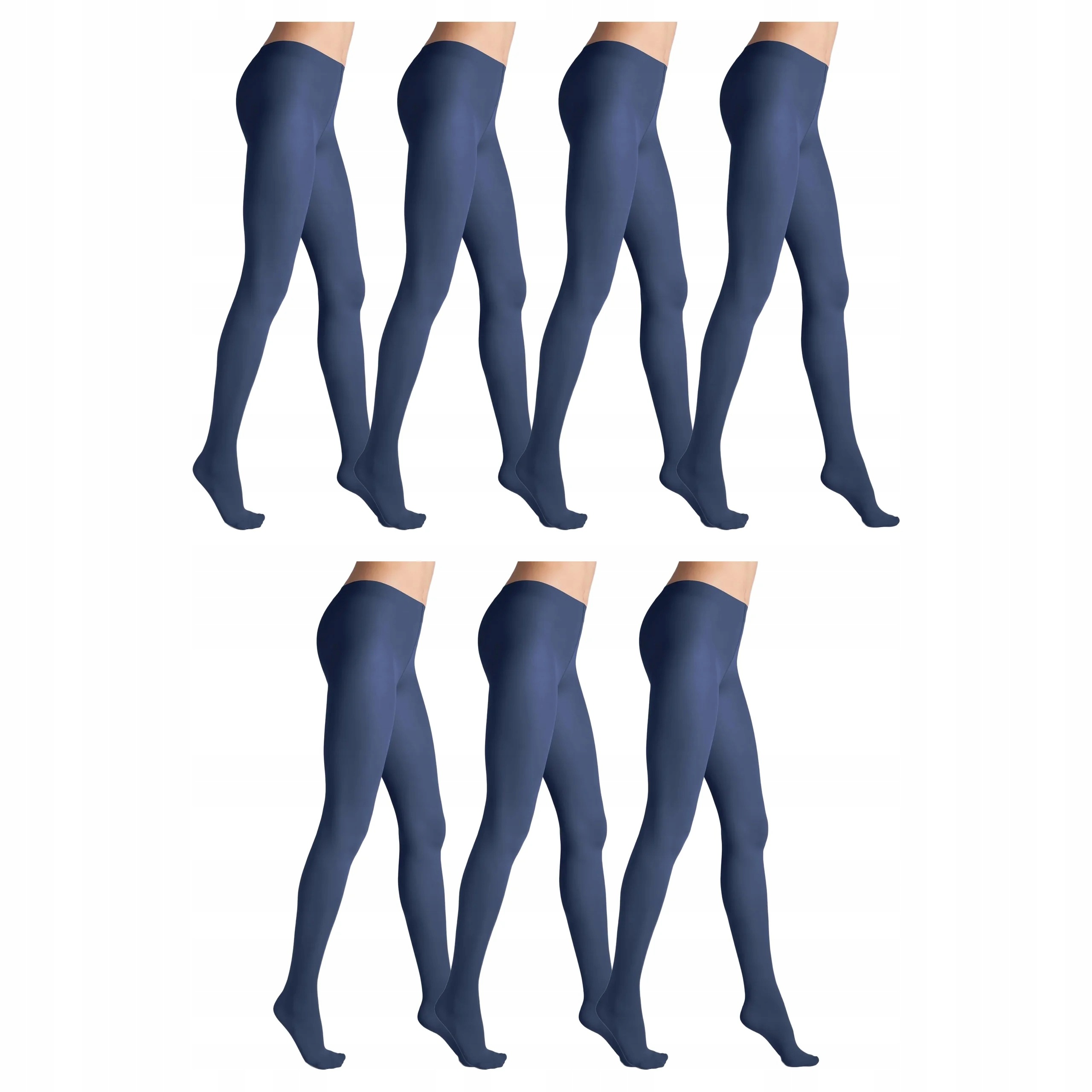 7 x Punčocháče 40 den matné bez kalhotek Tonic Marilyn 2-S Navy