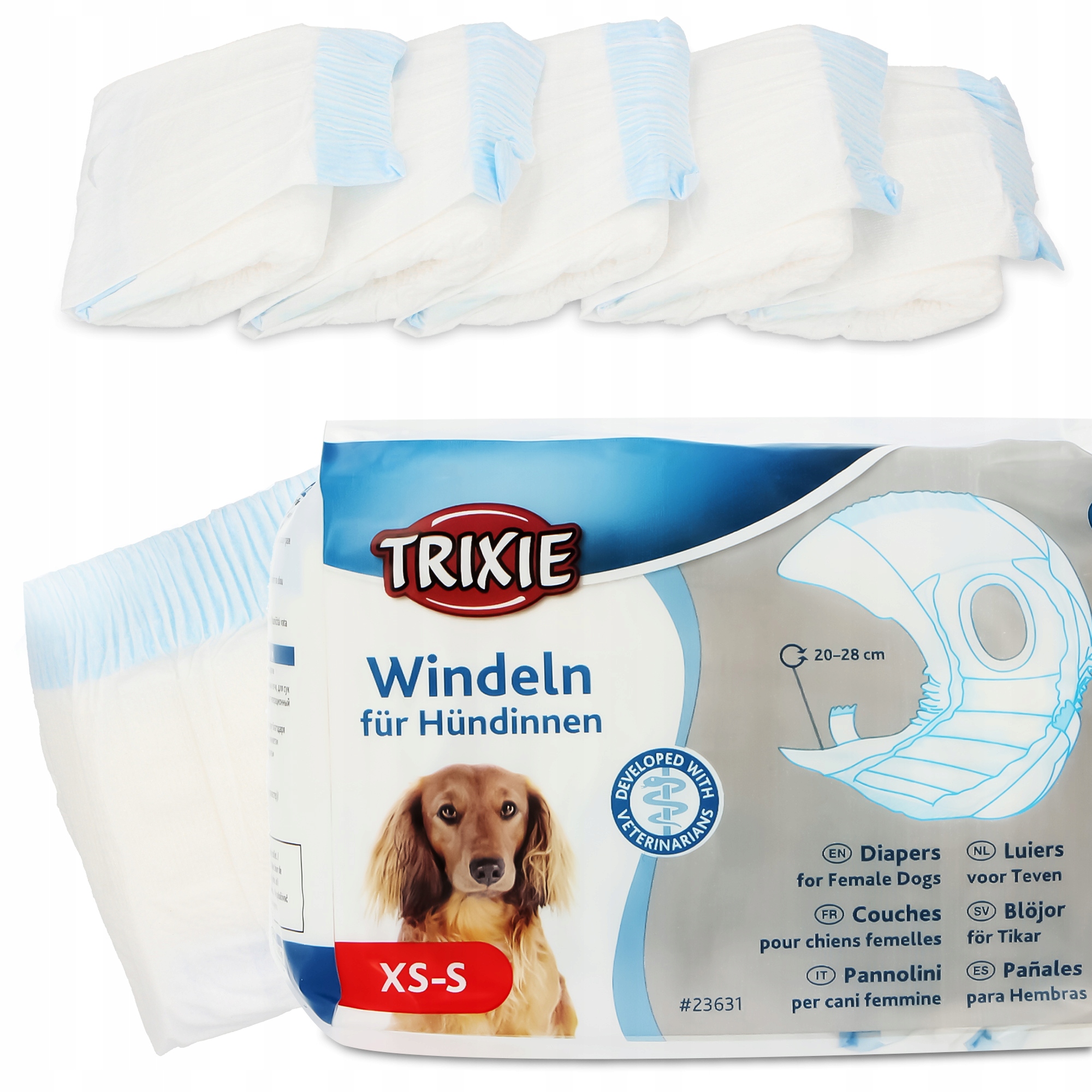 

Pieluchy Pampersy Chłonne Xs-s 12 szt. Psa Suczki