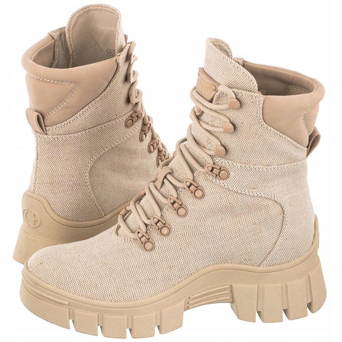 

Buty Damskie Trapery Guess Hearly2 FL5H2E Beżowe