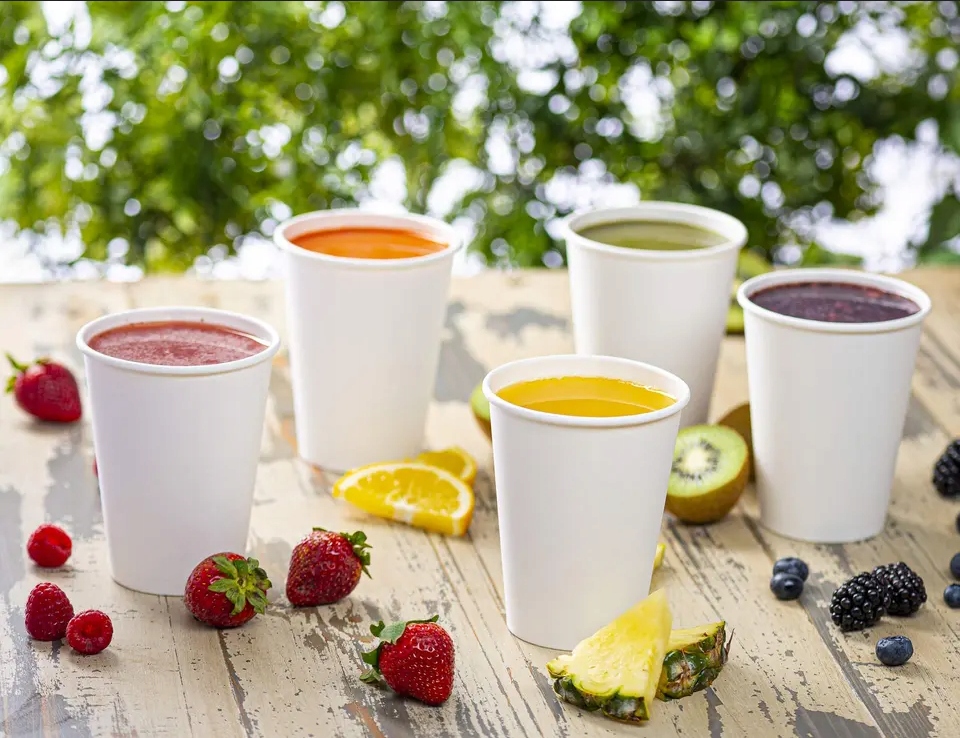 KUBKI PAPIEROWE DO KAWY JEDNORAZOWE 250ml BIAŁE EKOLOGICZNE NIE PRZECIEKAJĄ Materiał papier