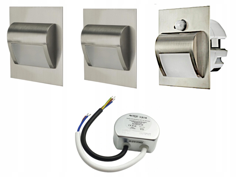 Sada schodišťových světel Halogen Led 3x senzor