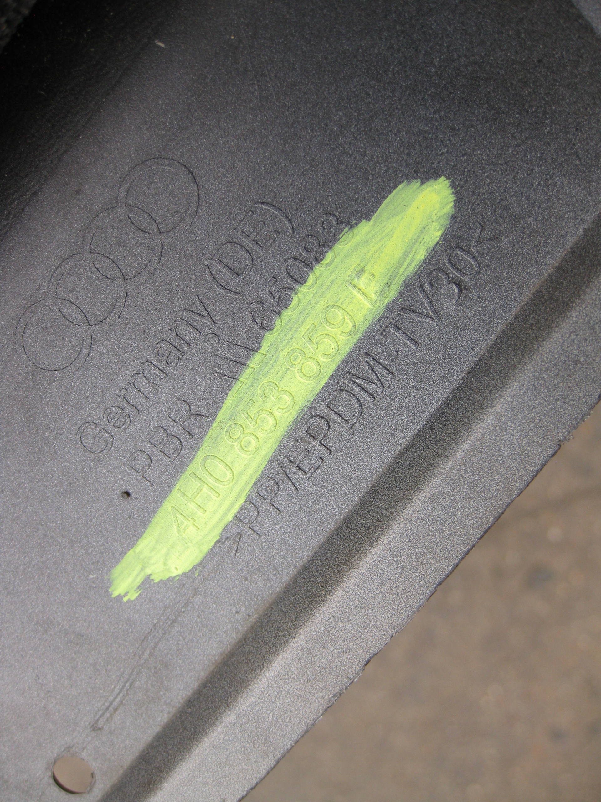 AUDI A8 D4 4H cap of the threshold left 4H0853859E