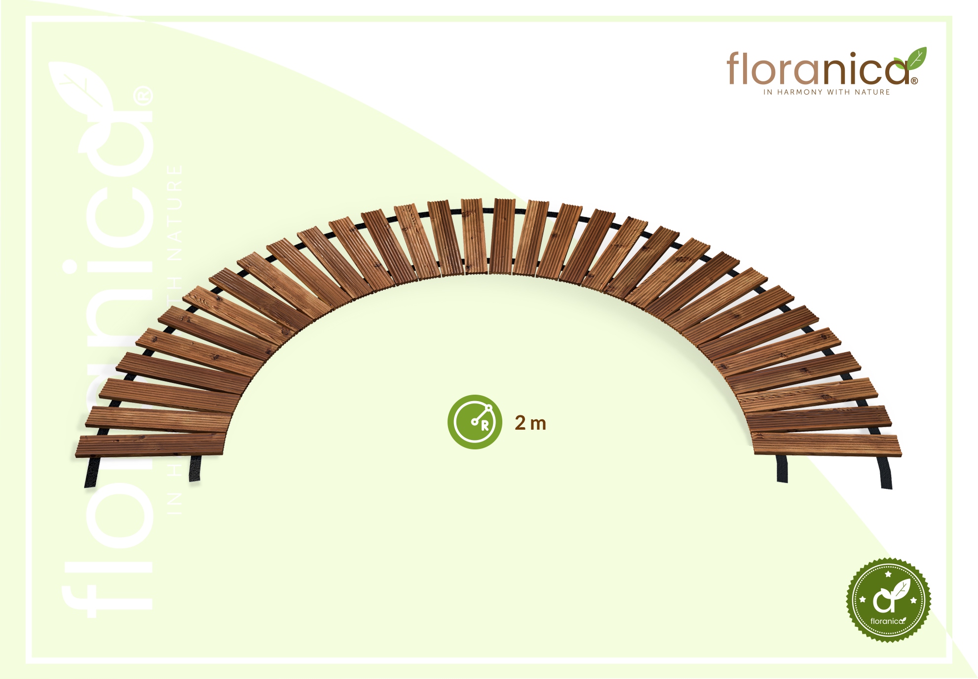 Ścieżka ogrodowa Rollweg 6m 30cm modrzew brązowa Kod producenta 4260575629044