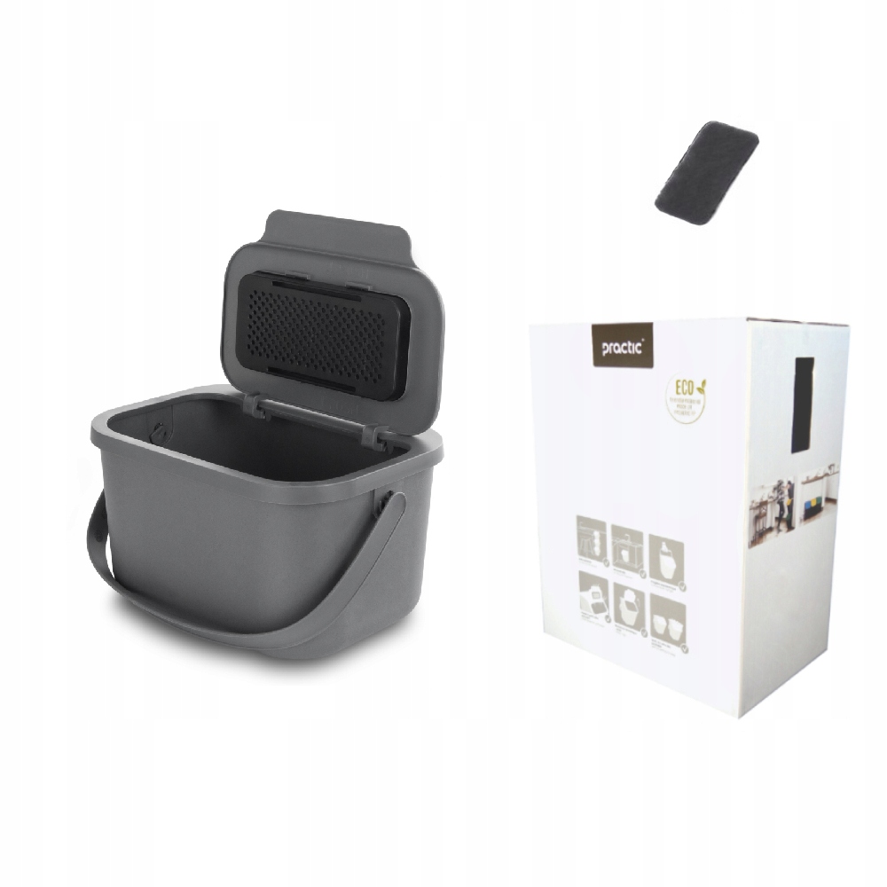 

Kosz Pojemnik Bio Odpady Na Obierki Szary 4.5L