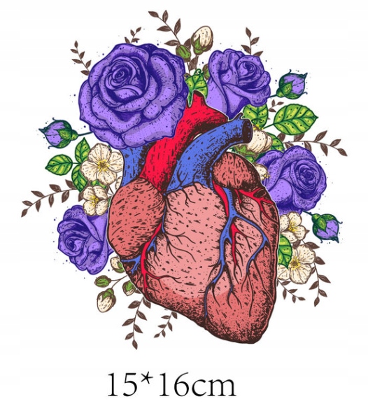 NAKLEJKA APLIKACJA NAPRASOWANKA SERCE H-9 Model SERCE