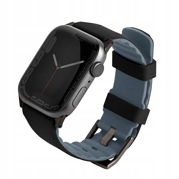 Řemínek Uniq Linus pro Apple Watch 4/5/6/7/8/9/SE/10 40/41/42 mm Silicone černý
