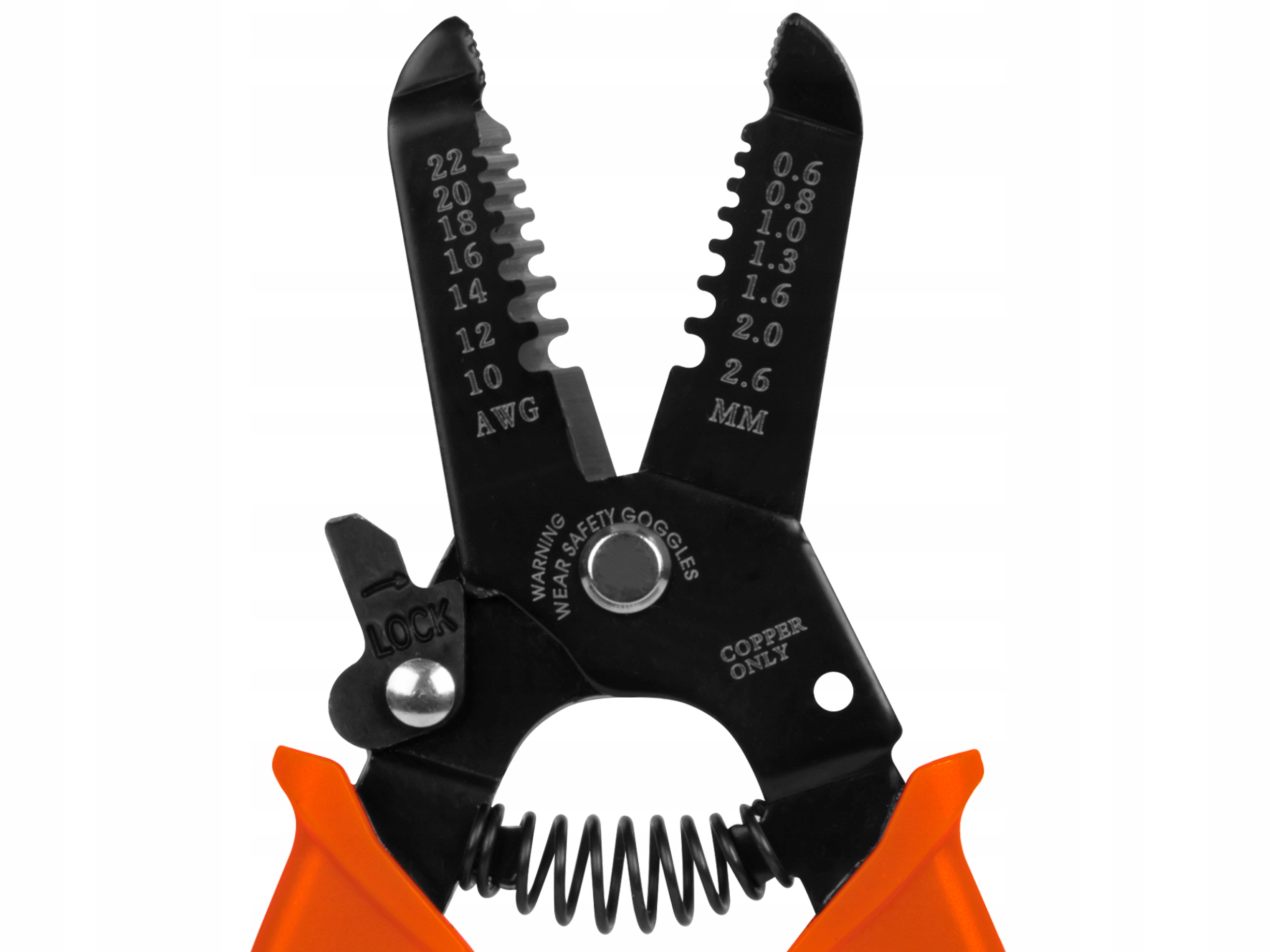 ŚCIĄGACZ IZOLACJI DO KABLI ZACISKARKA PRZEWODÓW 3W1 SZCZYPCE Kolor czarny