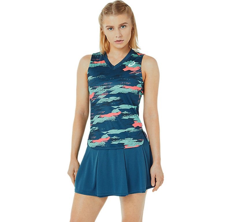 Dámské sportovní tričko Asics Match Actibreeze Tank Light Indigo Xs