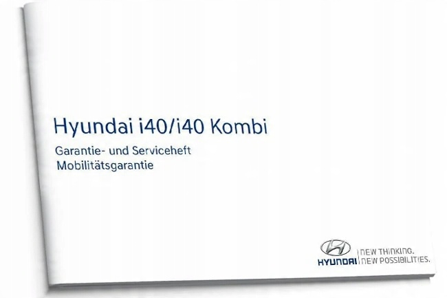 

Hyundai i40 Niemiecka Książka Serwisowa