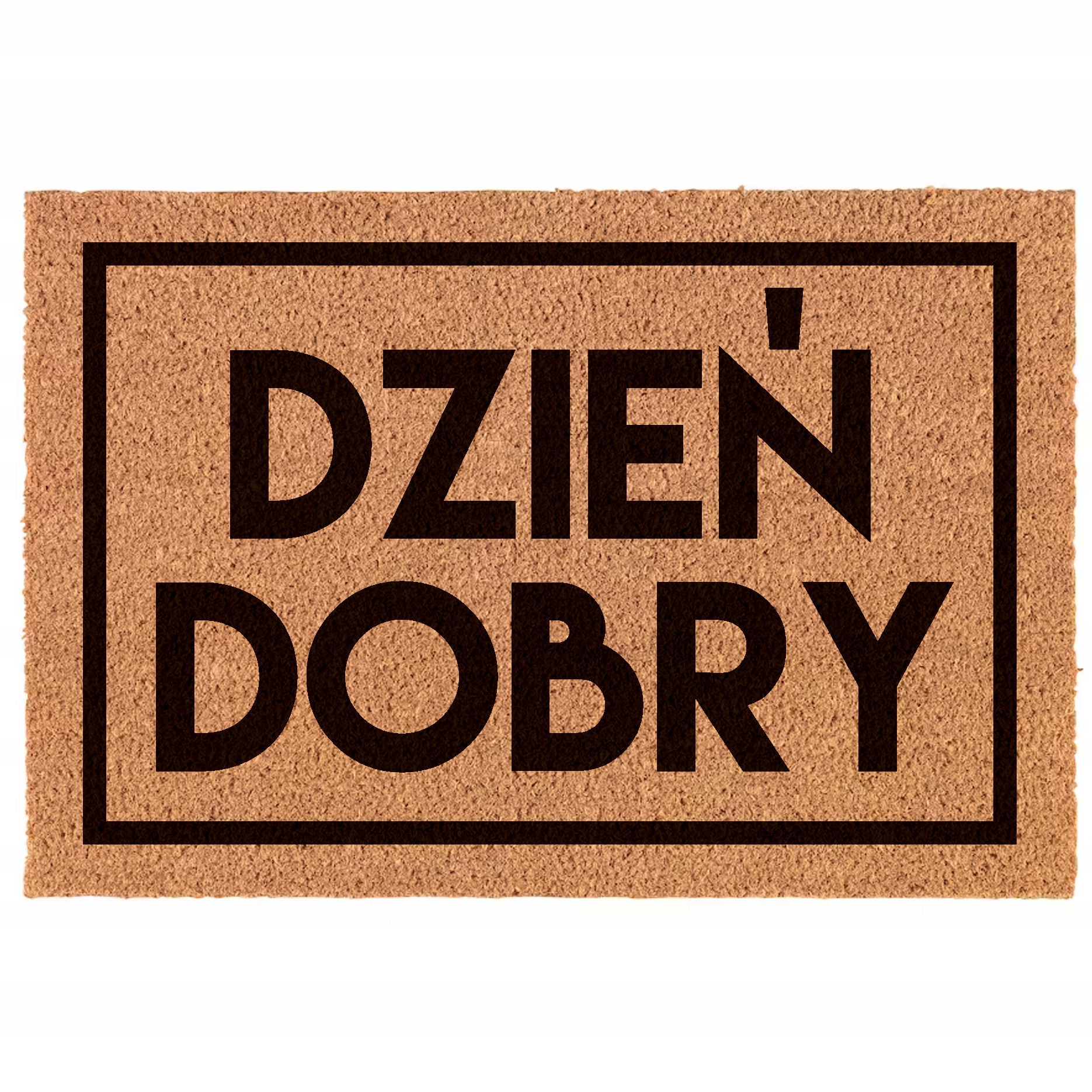 

Wycieraczka Dzień Dobry nadruk 60x40 do domu kokos