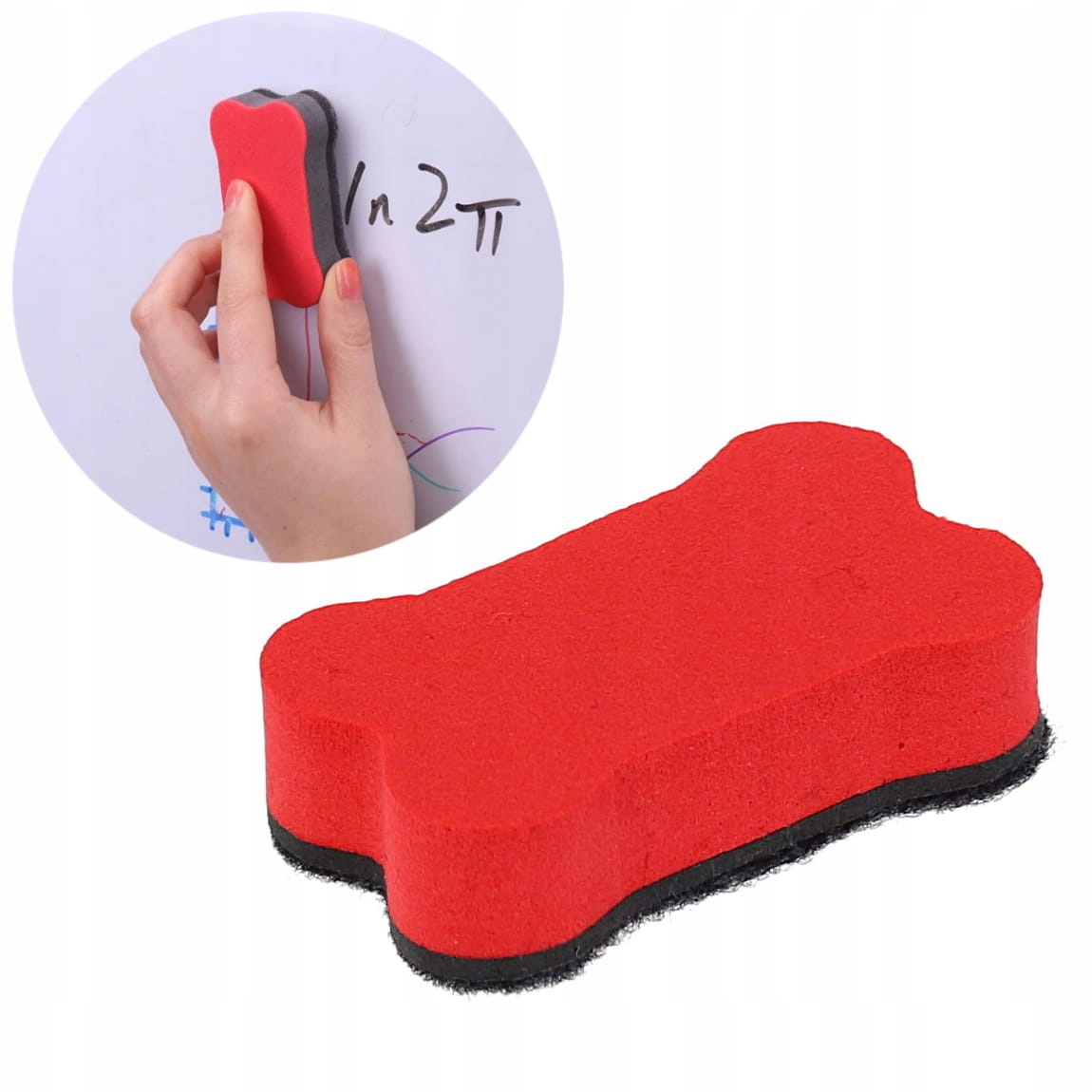 

Mini gąbka z magnesem do tablic suchościeralnych