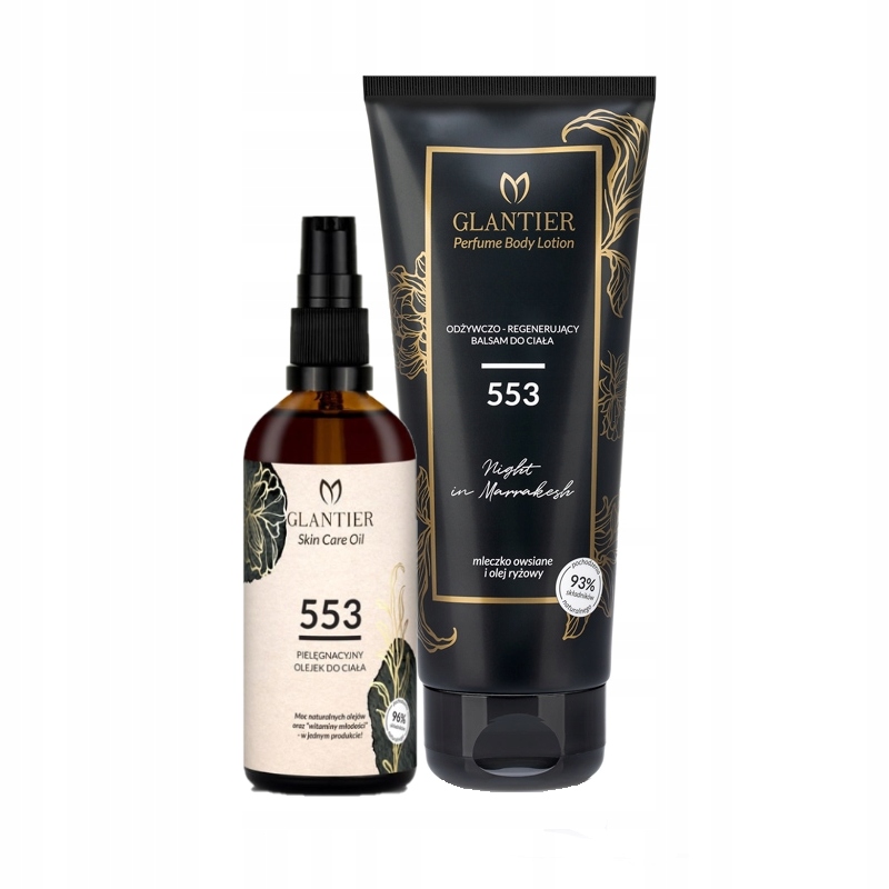 Sada Glantier Pečující olej 100 ml 553 balzám 200 Ml 553