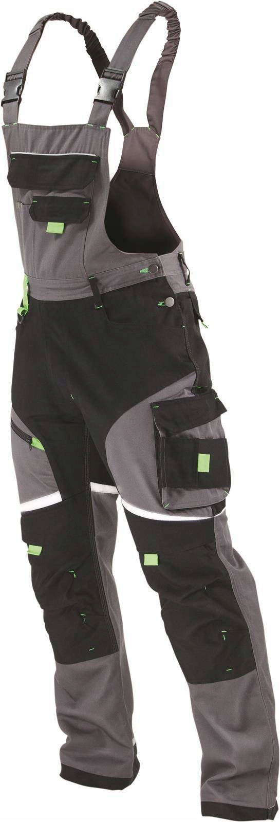 spodnie robocze na szelkach ogrodniczki monterskie Stalco XL-56 S-78576