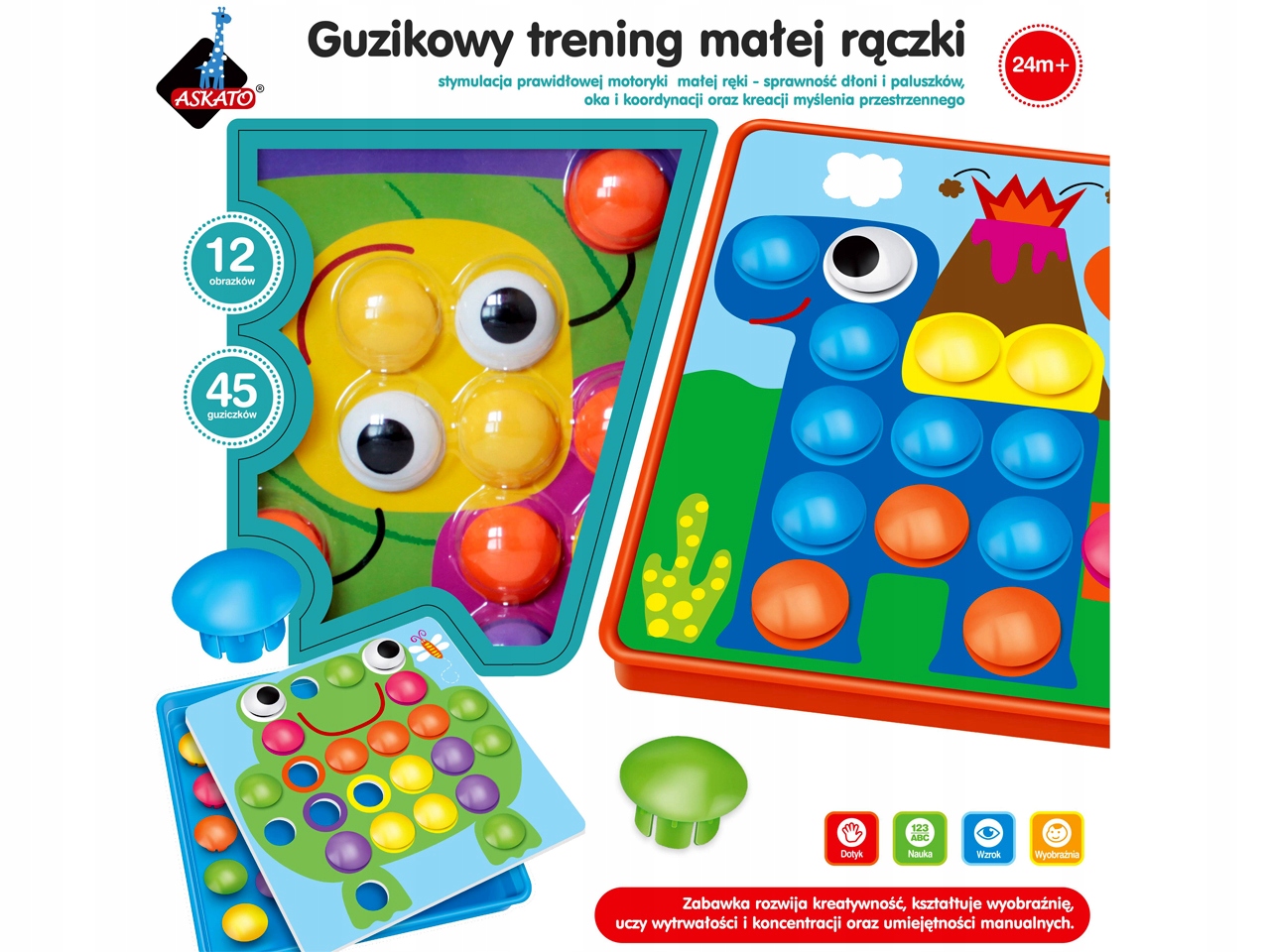 

Mozaika Guzikowy Trening Małej Rączki 24m+