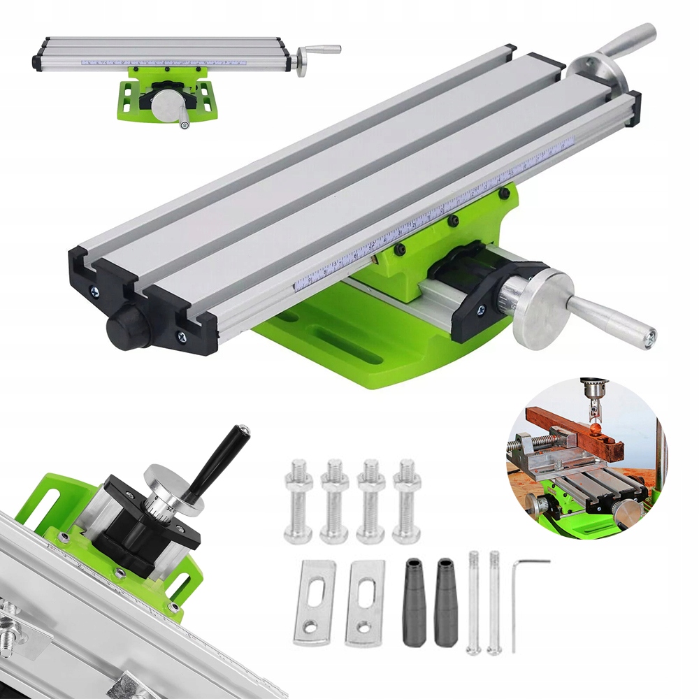 Křížový Pracovní Stůl Pro Frézku 200X50 MM, Stolní Vrtačka Se Stupnicí