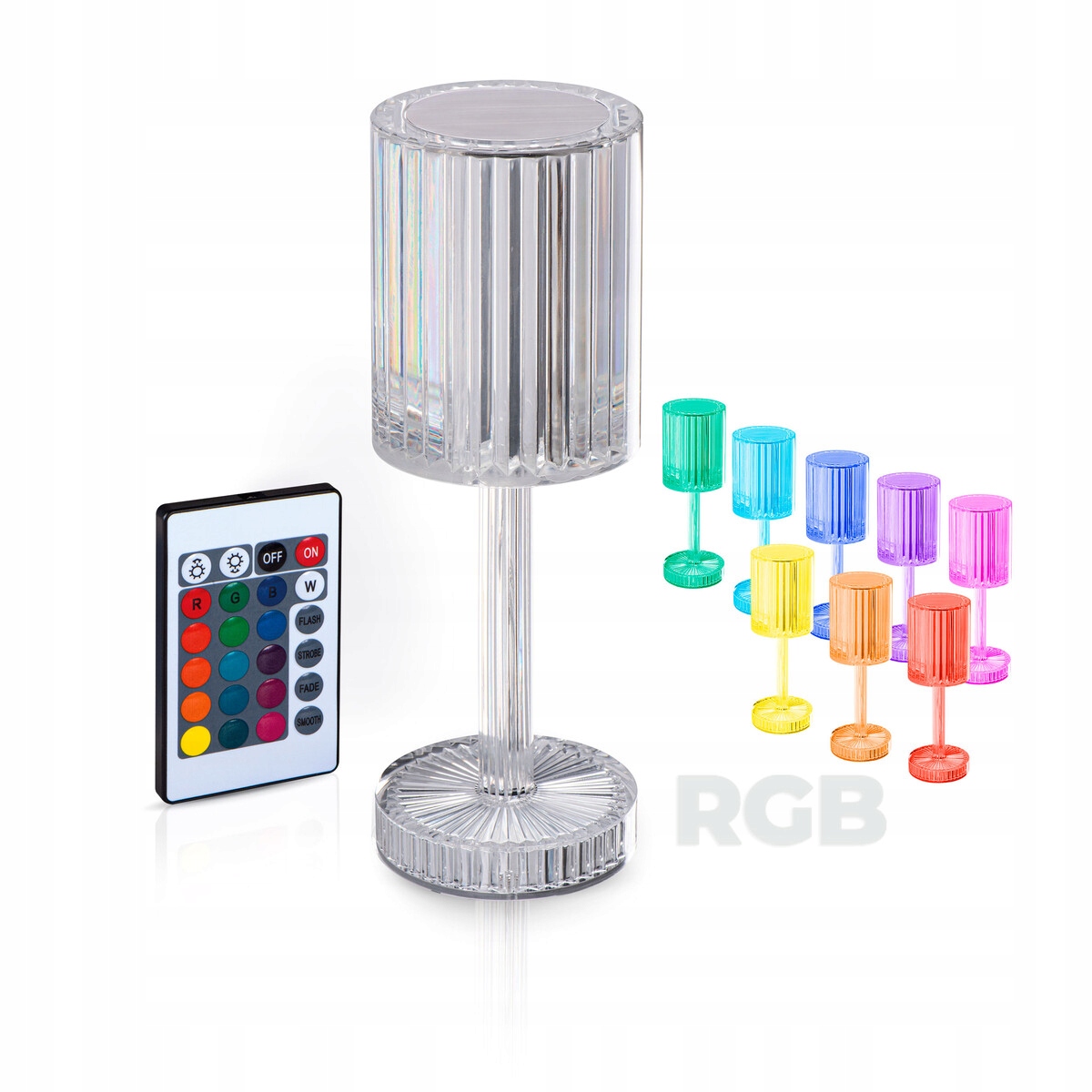 Ll CRYSTAL LED RGB ночник проектор в USB пульт дистанционного управления для настольного цвета
